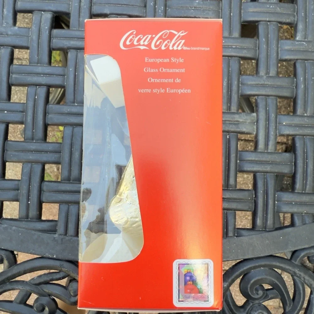 Vtg‎ 90s Coca Cola Kurt Adler Polar Bear Hand Crafted Christmas Ornament Shiny